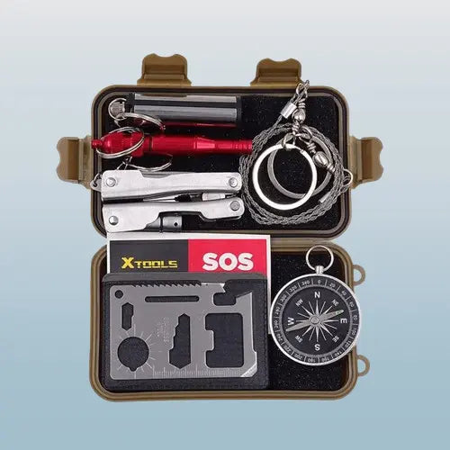 Kit de Survie Militaire - Catastophe - Brun Survie Shop