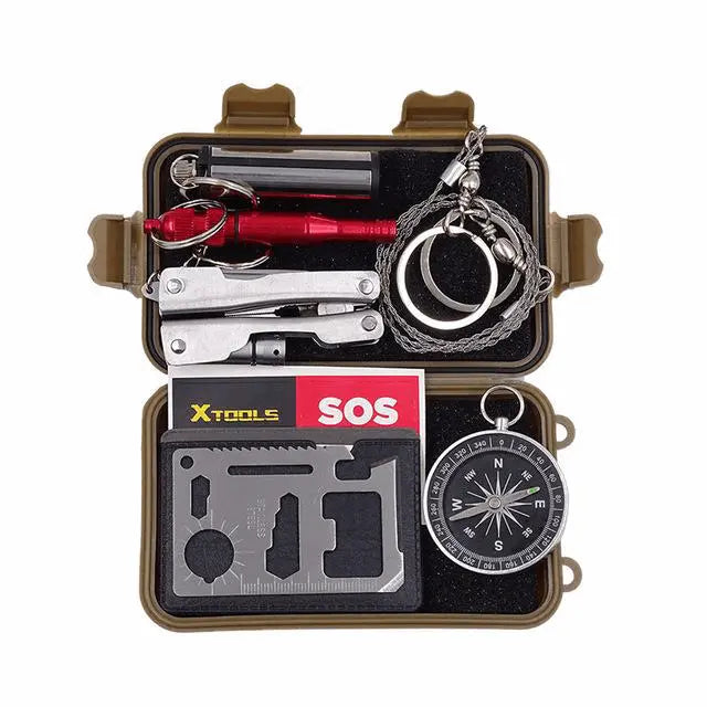 Kit de Survie Militaire - Catastophe - Brun - Survie Shop