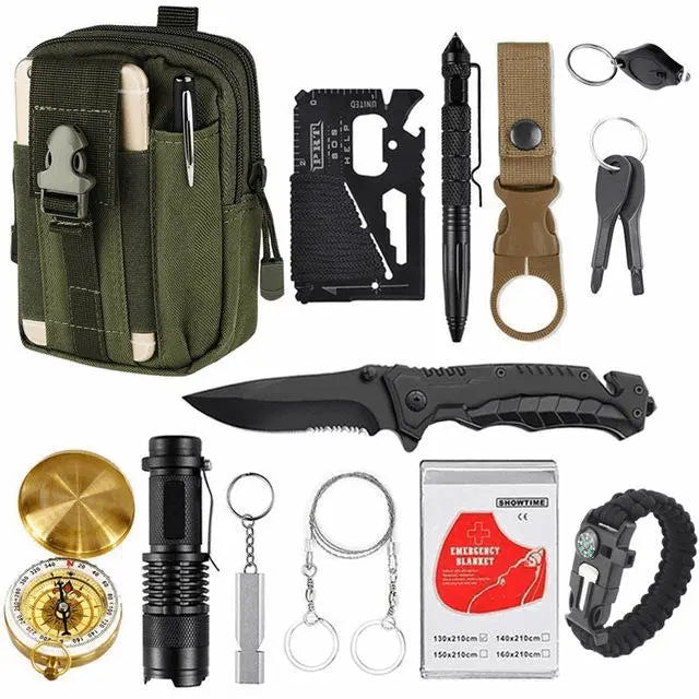 Kit de Survie Militaire Français - Vert - Survie Shop