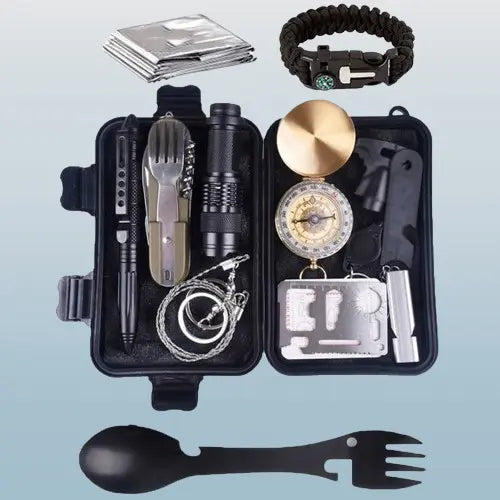 Kit de Survie - Militaire avec Couverts Survie Shop