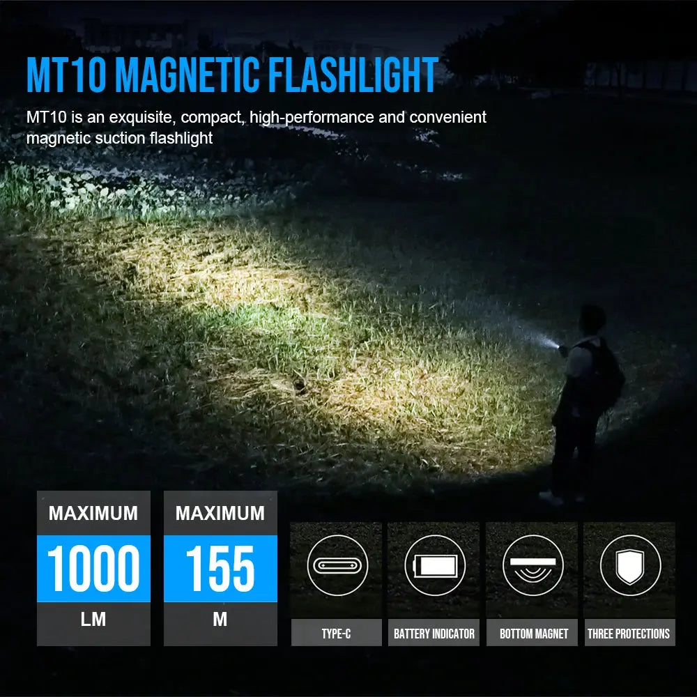 Lampe Torche Rechargeable Trustfire MT10 Mini 1000Lm USB C - Survie Shop