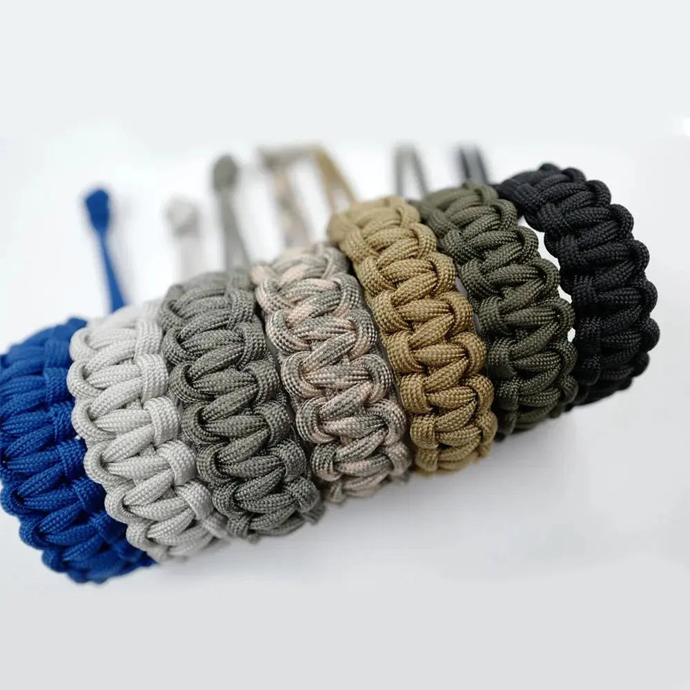 Bracelet en Paracorde réglable survie et urgence, cordon de parachute - Survie Shop