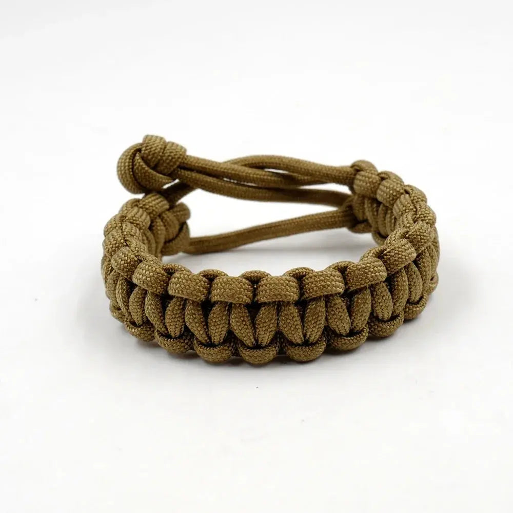Bracelet en Paracorde réglable survie et urgence, cordon de parachute - Survie Shop