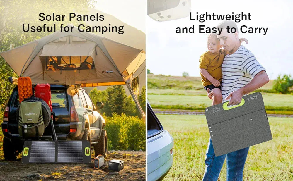 PANNEAU SOLAIRE PORTATIF: 60W, Énergie Fiable & Écologique - Survie Shop