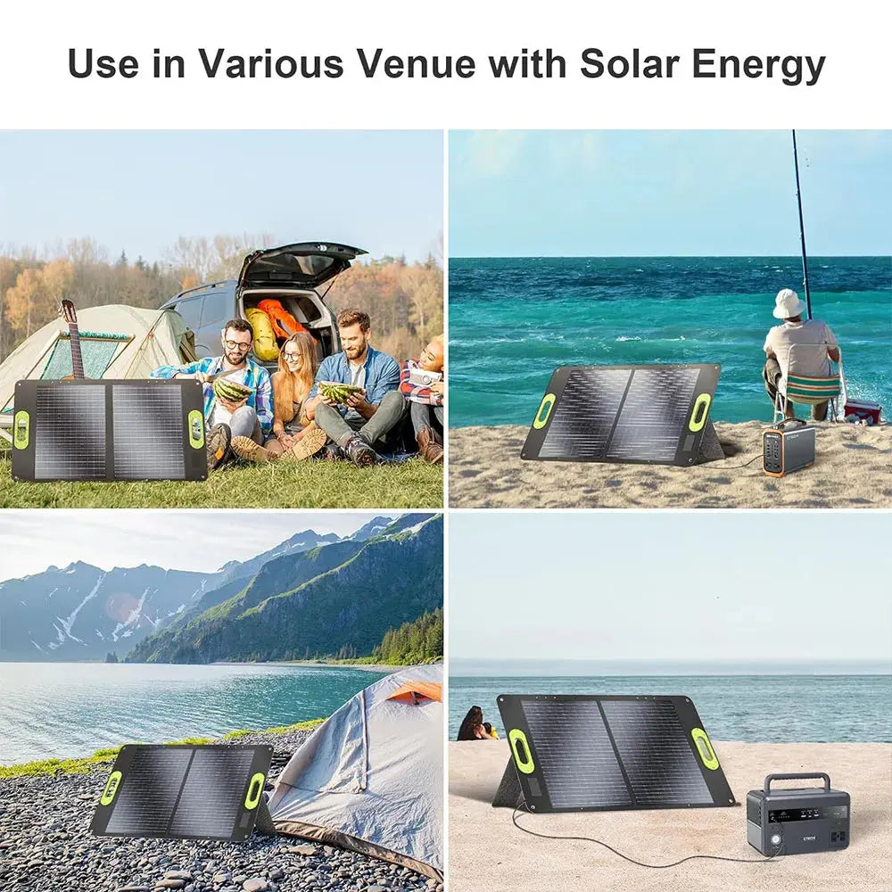 PANNEAU SOLAIRE PORTATIF: 60W, Énergie Fiable & Écologique - Survie Shop