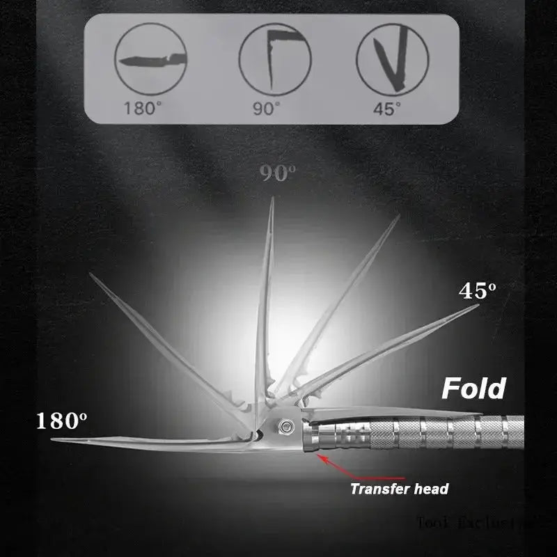 Pelle de Survie Multifonction 4 en 1 en Acier Inoxydable - Survie Shop