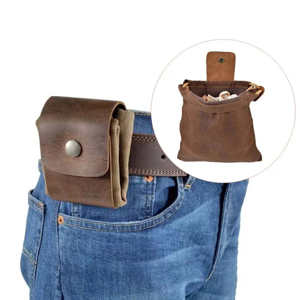 Pochette Survie en Cuir pour Cueillette de Fruits Survie Shop