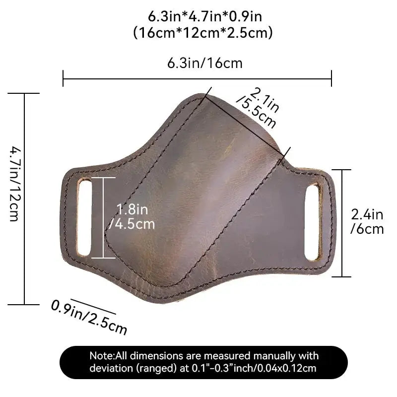 Porte Couteau Ceinture cuir véritable Survie Shop