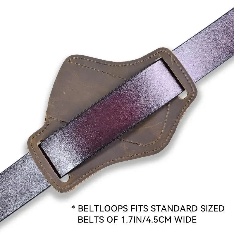 Porte Couteau Ceinture cuir véritable Survie Shop