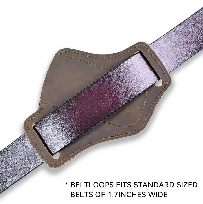 Porte Couteau Ceinture cuir véritable Survie Shop