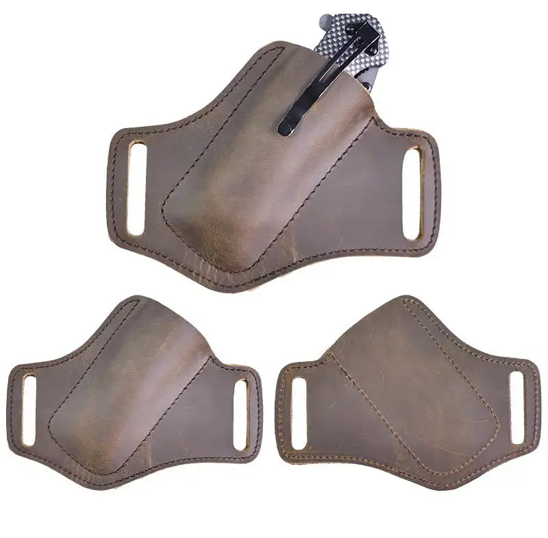 Porte Couteau Ceinture cuir véritable Survie Shop