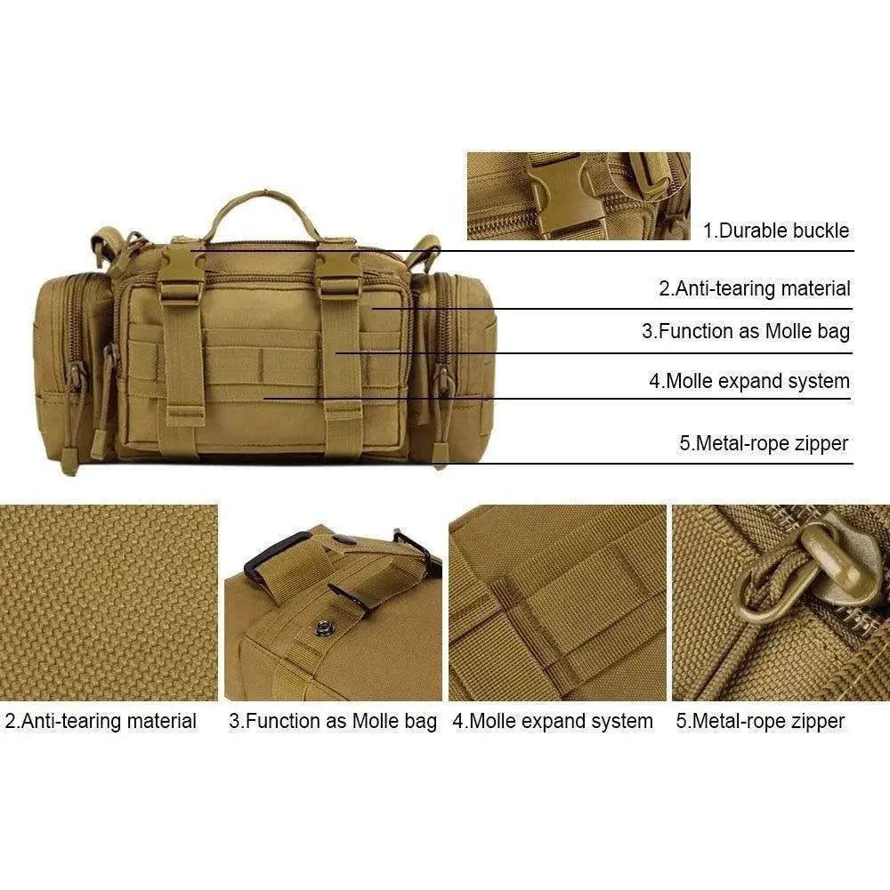 Sac Ceinture Militaire Survie et Bushcraft  Tactique en Nylon Imperméable - Survie Shop