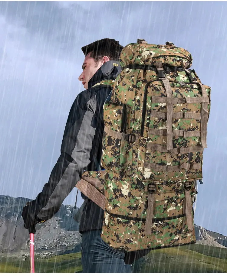 Sac à Dos Militaire 100L - Camouflage Chasse - Survie Shop