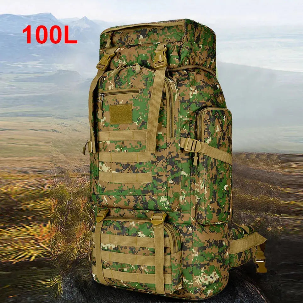 Sac à Dos Militaire 100L - Camouflage Chasse Survie Shop