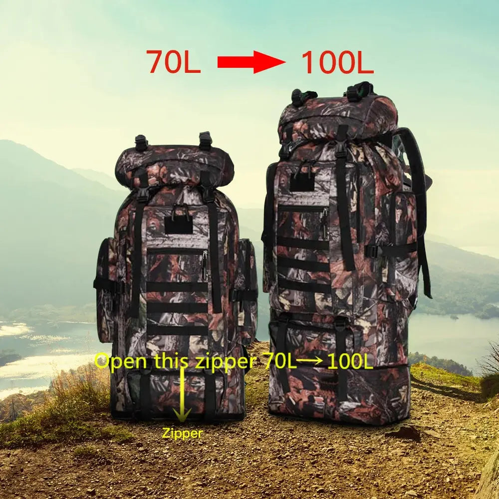 Sac à Dos Militaire  100L - Gris Survie Shop