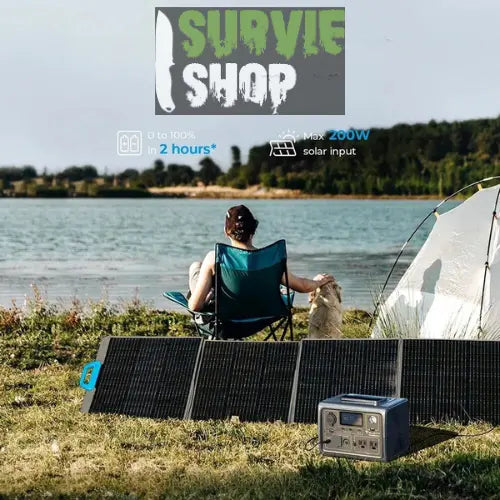 Station de Stockage Electrique Portable 600W Lithium Fer Phosphate MPPT BMS - Survie Shop