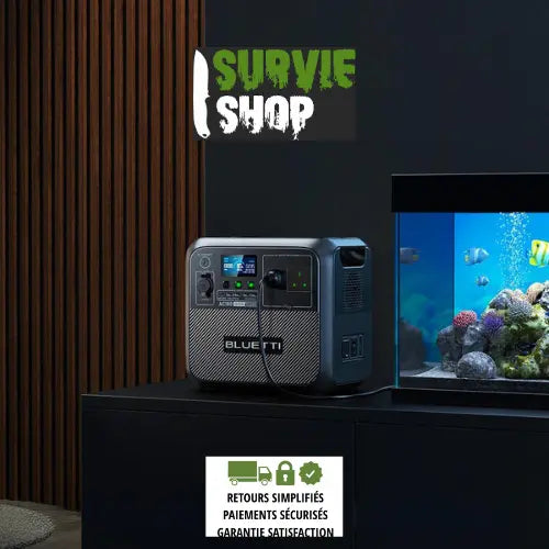 Station de Stockage Électrique Portable BLUETTI AC180 - 1152Wh, Onde Sinusoïdale Pure, 5 Ans Garantie - Survie Shop