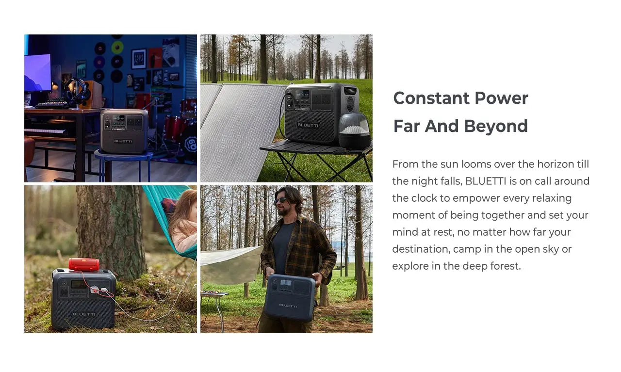 Station de Stockage Électrique Portable BLUETTI AC180 - 1152Wh, Onde Sinusoïdale Pure, 5 Ans Garantie - Survie Shop