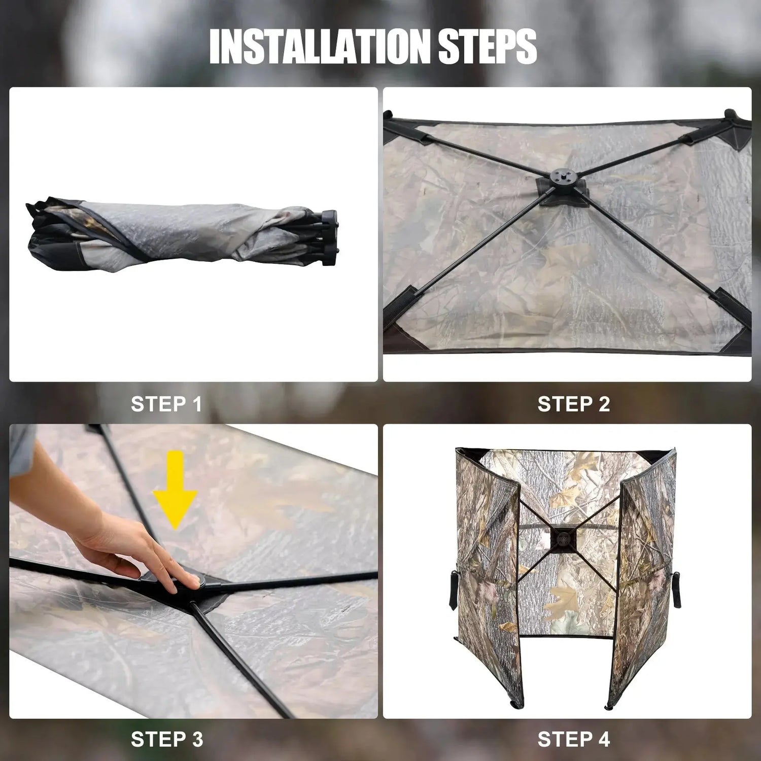 Tente abri de Chasse - Ouverture rapide. - Survie Shop