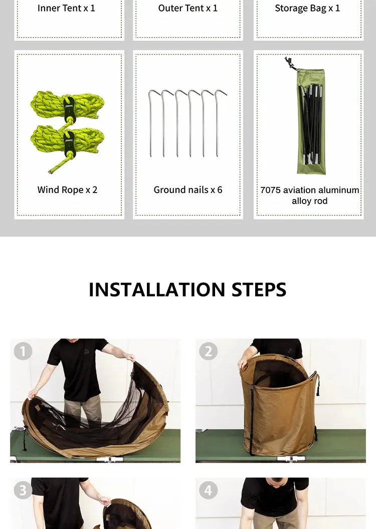 Tente militaire Trek et Survie - Survie Shop