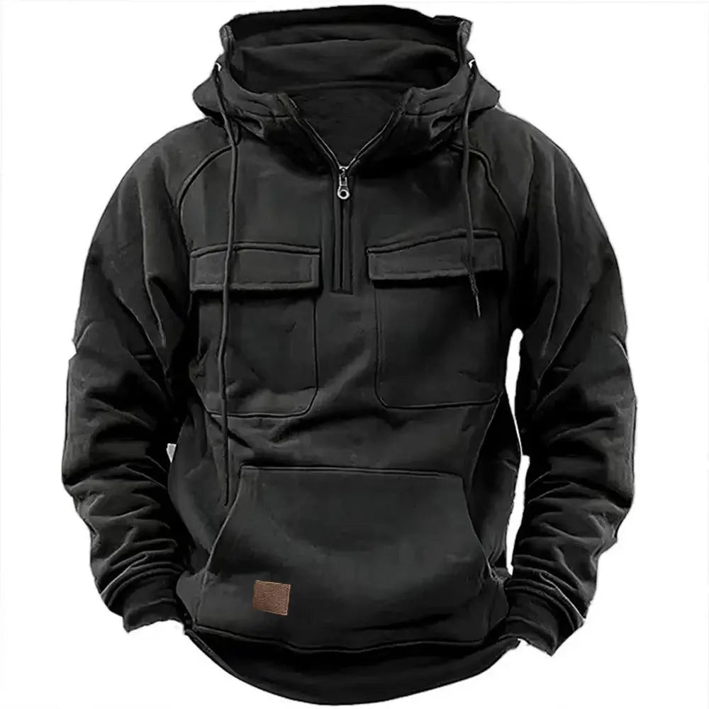 Veste Militaire Capuche Multi-Poches Ample Rétro - 5 Couleurs - Confort et Style - Survie Shop