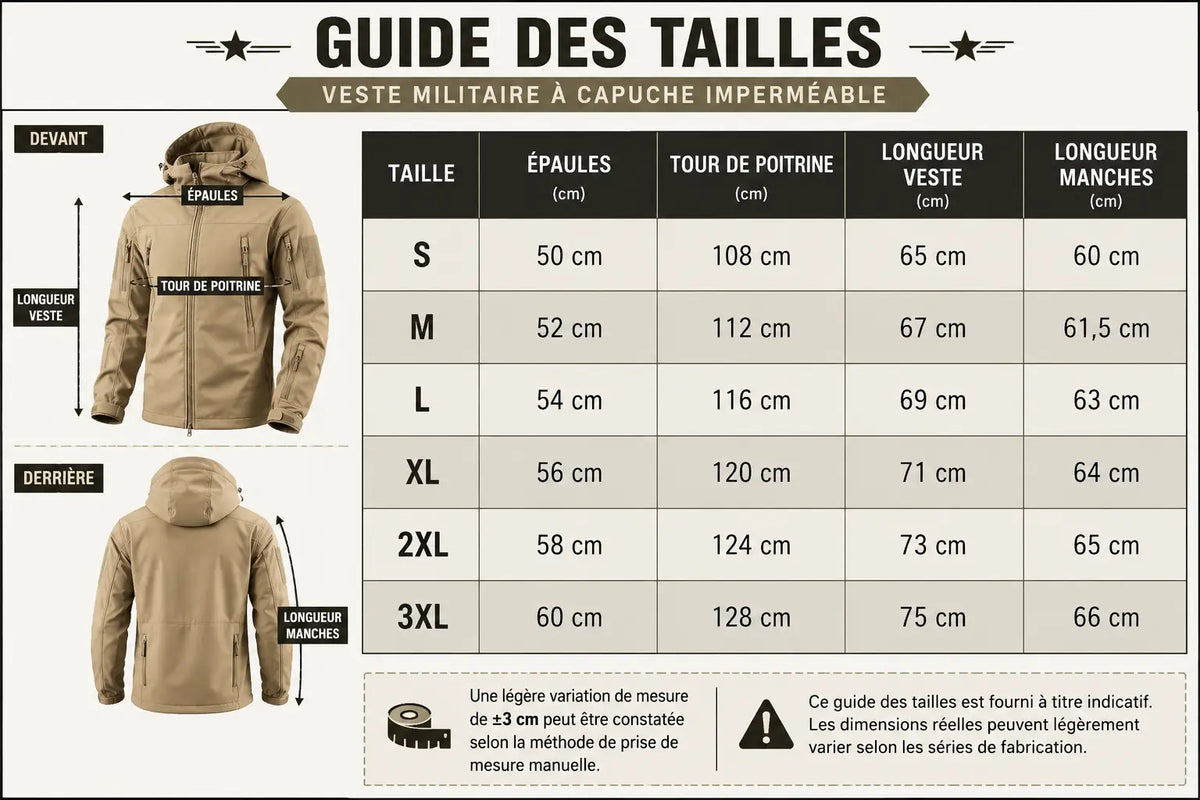 Veste Tactique Militaire Imperméable – Capuche Outdoor & Survivalisme