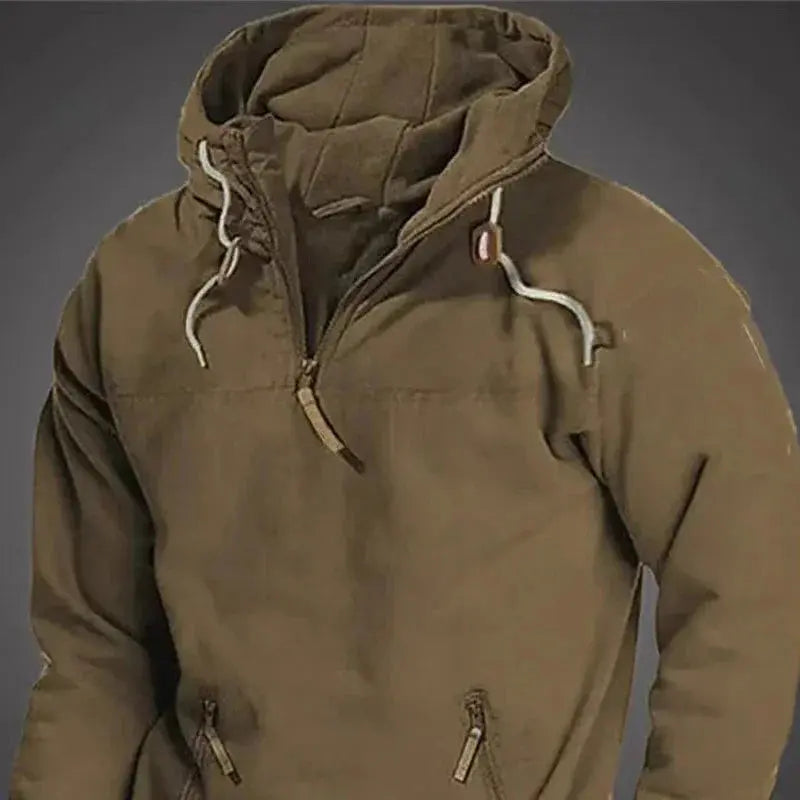 Veste Militaire à Capuche Poches Zip Survie Shop