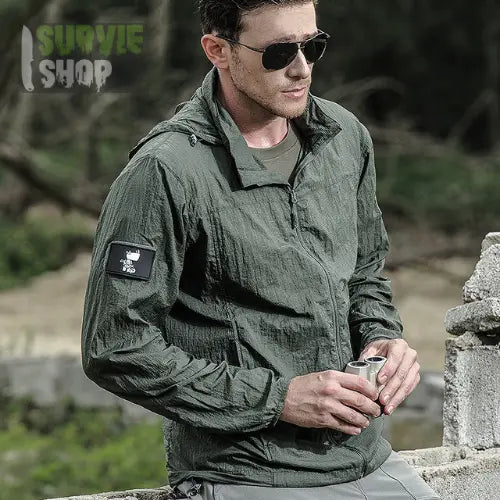 Veste militaire coupe vent léger Trek et Survie Survie Shop
