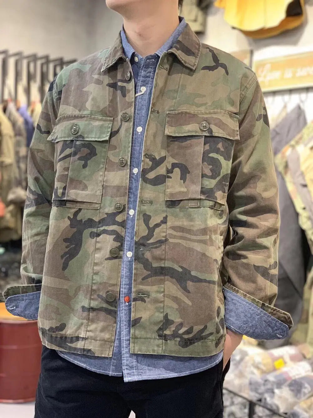 Veste militaire homme camouflage US Survie Shop