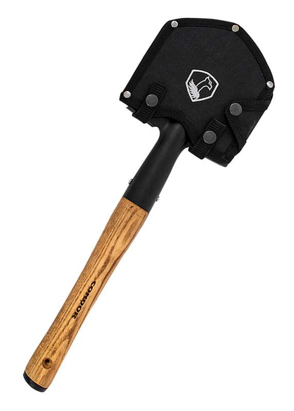 Pelle de survie Condor – Acier carbone 1045 & manche Hickory américain brûlé