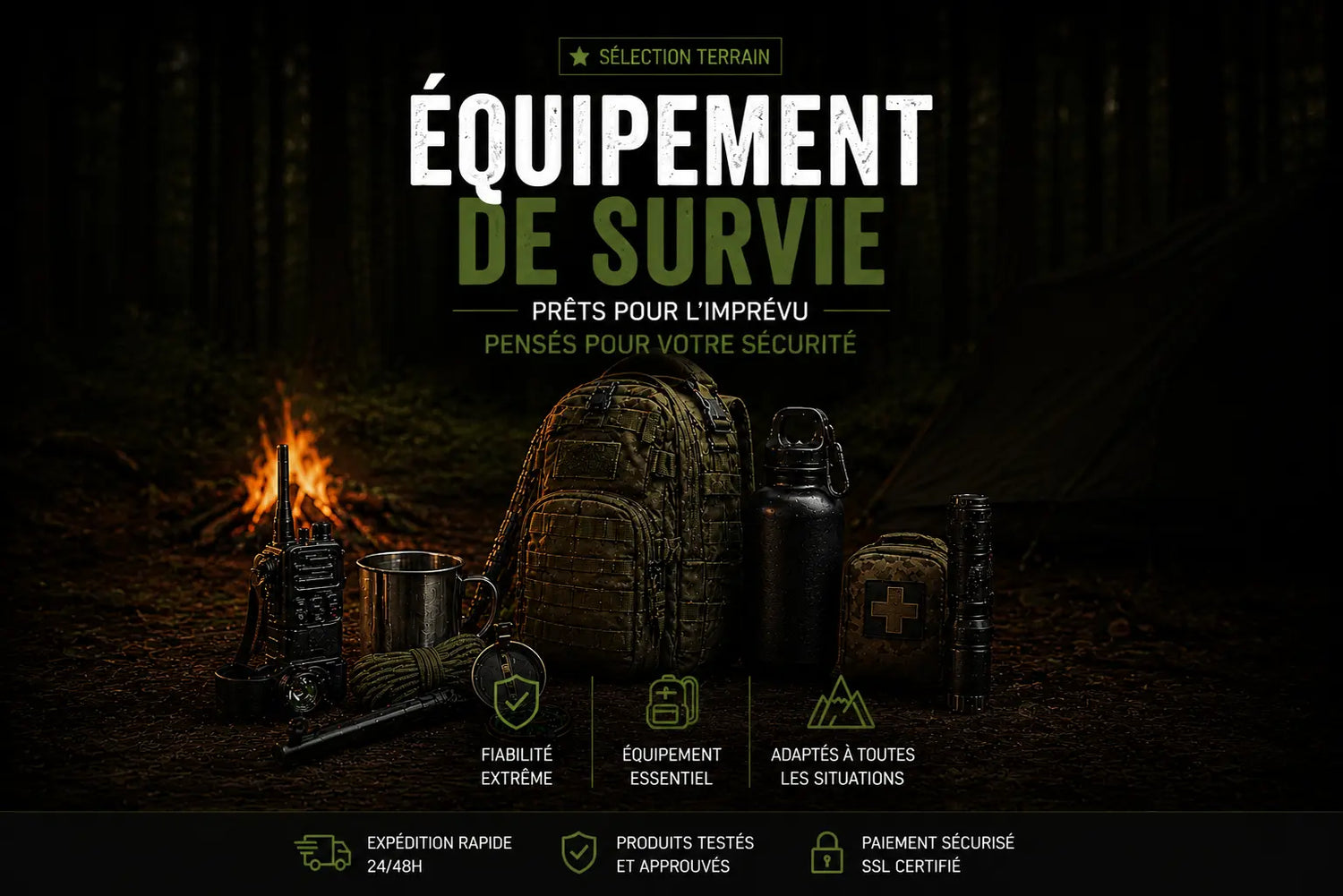 Equipement de survie - Survie Shop