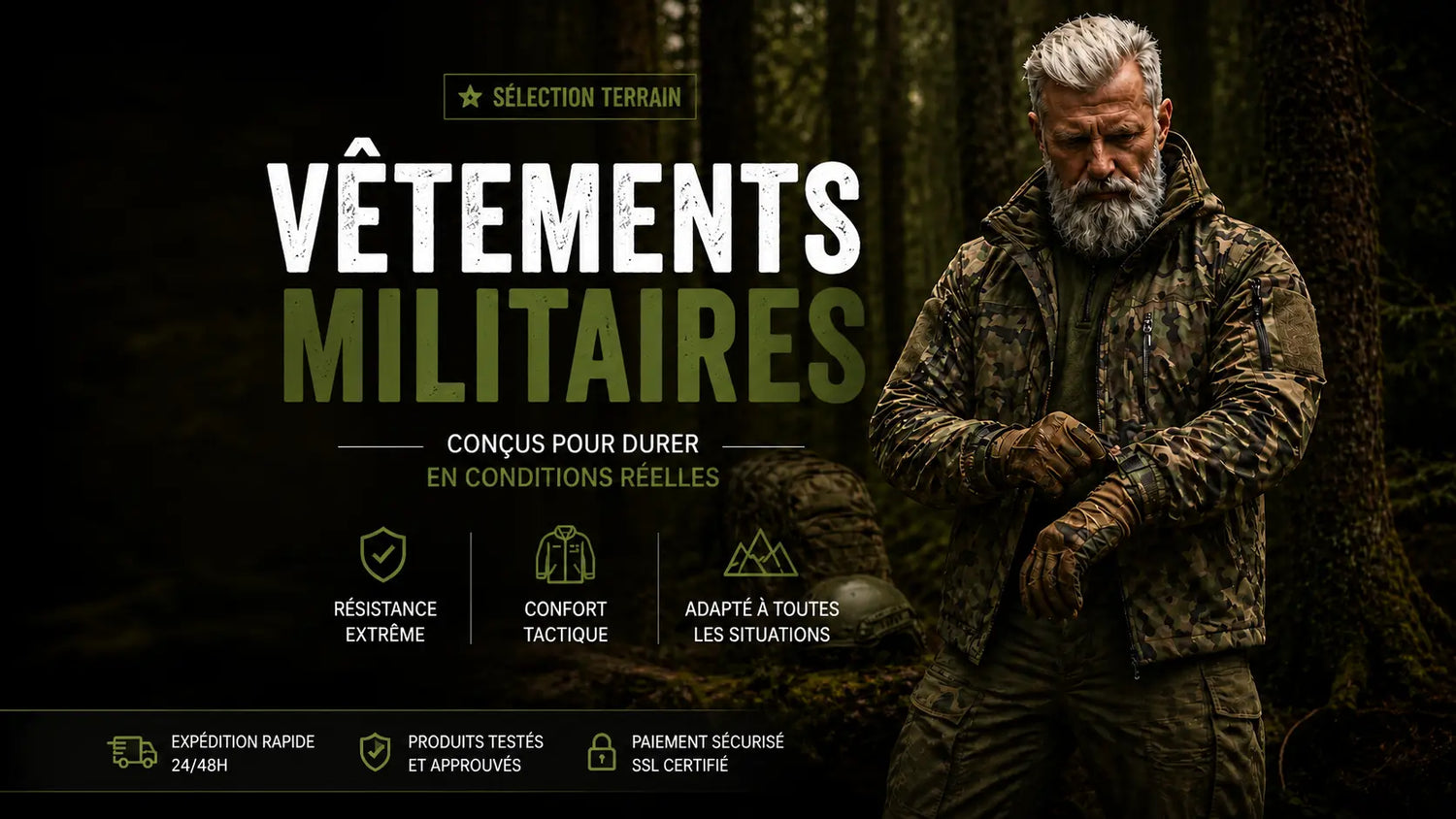 Vêtements Militaires. Survie Shop