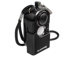 Alarme personnelle Blackfire Travel Mini noire avec dragonne et détecteur PIR