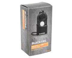 Alarme personnelle Blackfire Travel Mini noire avec dragonne et détecteur PIR