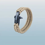 Bracelet Paracorde  Cobra Avec Manille - Beige Survie Shop