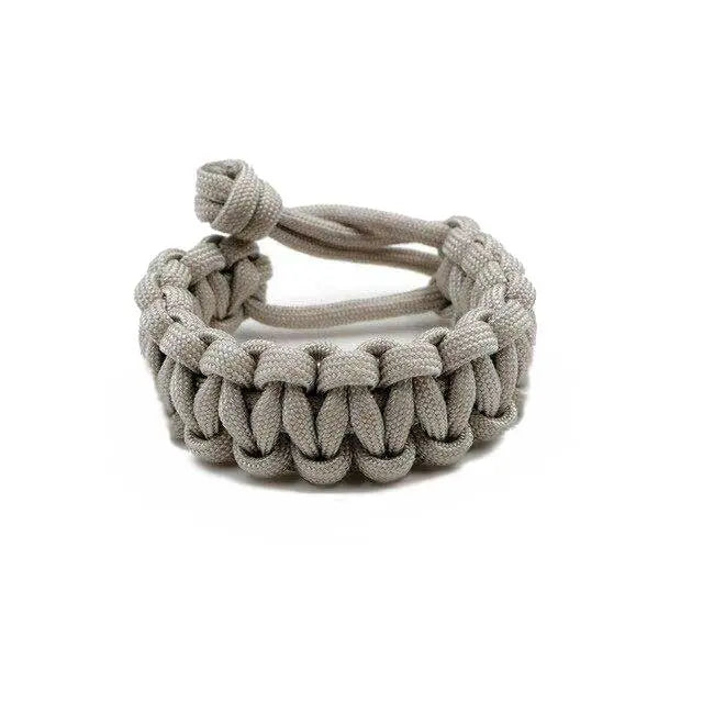 Bracelet Paracorde  Coulissant - Gris - Survie Shop