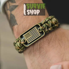 Bracelet Paracorde boucle US Survie Shop