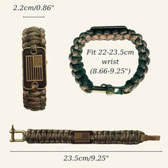 Bracelet Paracorde boucle US Survie Shop