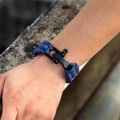 Bracelet Paracorde de Survie en Acier Inoxydable Survie Shop