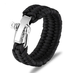 Bracelet Paracorde de Survie en Acier Inoxydable Survie Shop