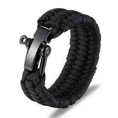 Bracelet Paracorde de Survie en Acier Inoxydable Survie Shop