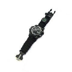 Bracelet de Survie avec Montre - Noir Etsy