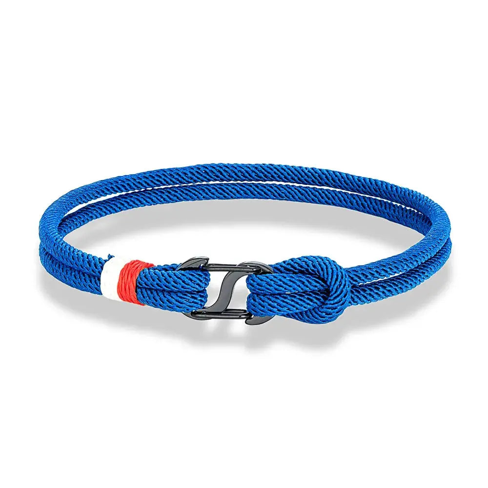 Bracelet en Corde Nautique avec Double Fermoir