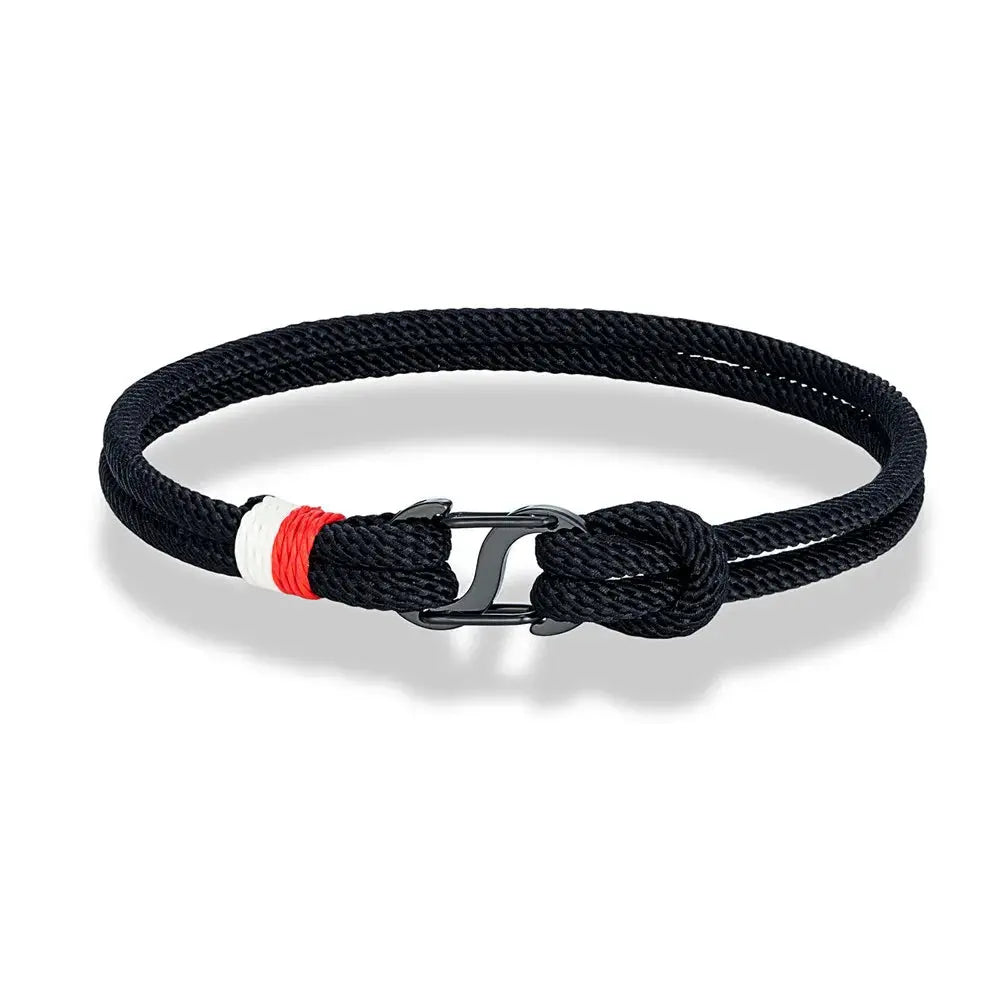 Bracelet en Corde Nautique avec Double Fermoir