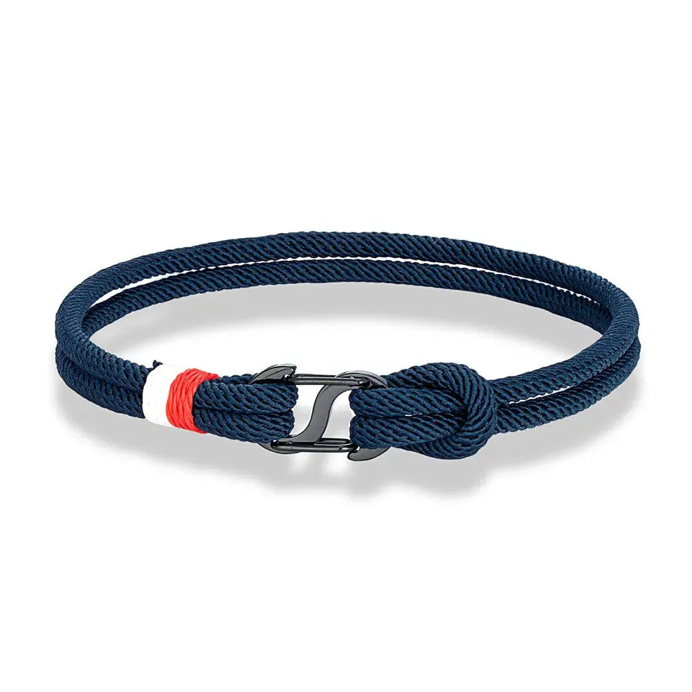 Bracelet en Corde Nautique avec Double Fermoir