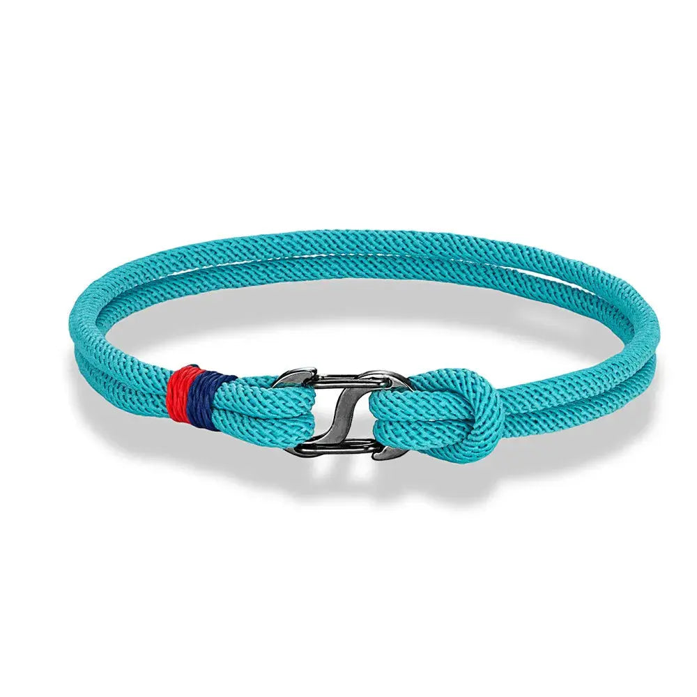 Bracelet en Corde Nautique avec Double Fermoir