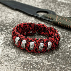 Bracelets Paracorde de Survie Viking Runes Vintage pour Hommes Survie Shop