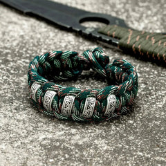 Bracelets Paracorde de Survie Viking Runes Vintage pour Hommes - Survie Shop