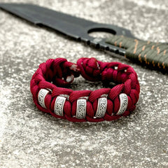 Bracelets Paracorde de Survie Viking Runes Vintage pour Hommes - Survie Shop