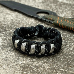 Bracelets Paracorde de Survie Viking Runes Vintage pour Hommes - Survie Shop